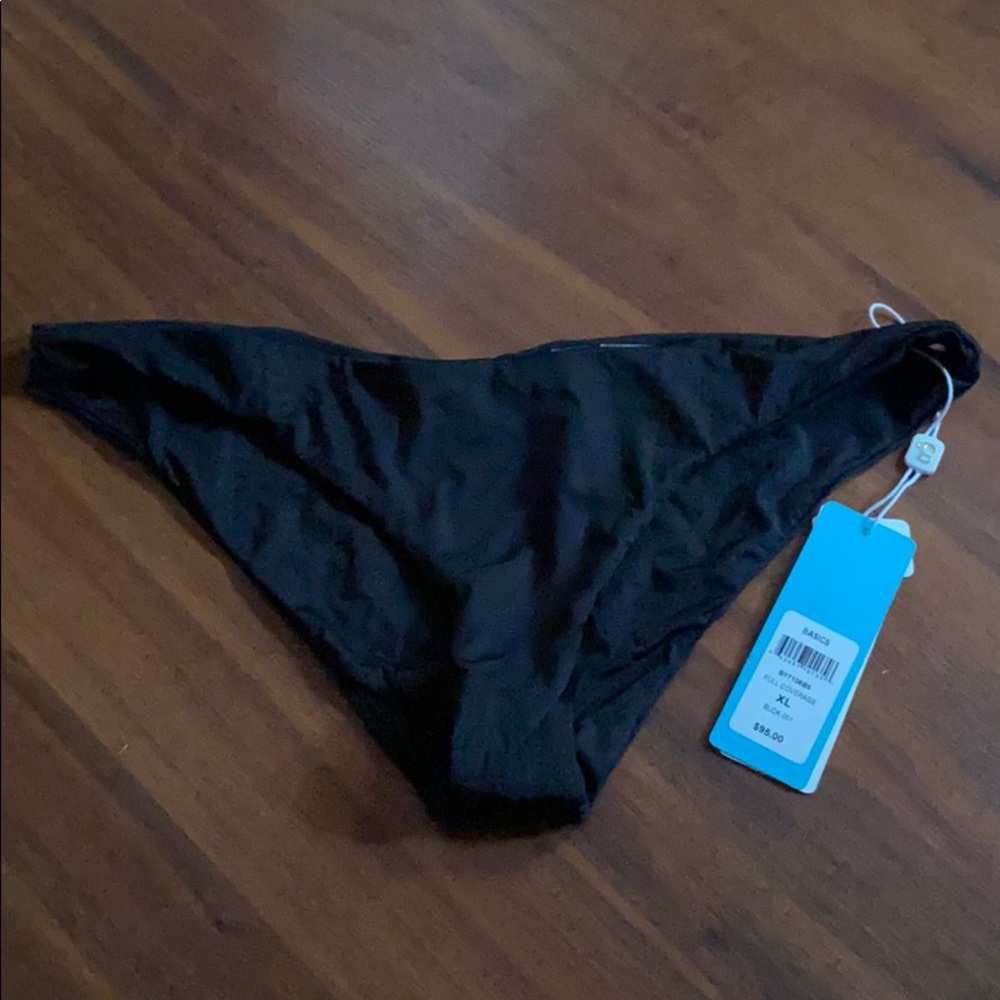 Black full coverage bottom